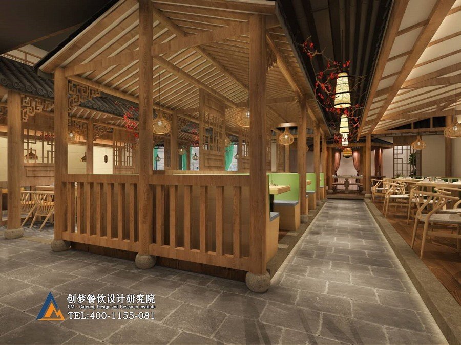 友约湘之味丨湘菜餐厅走廊设计