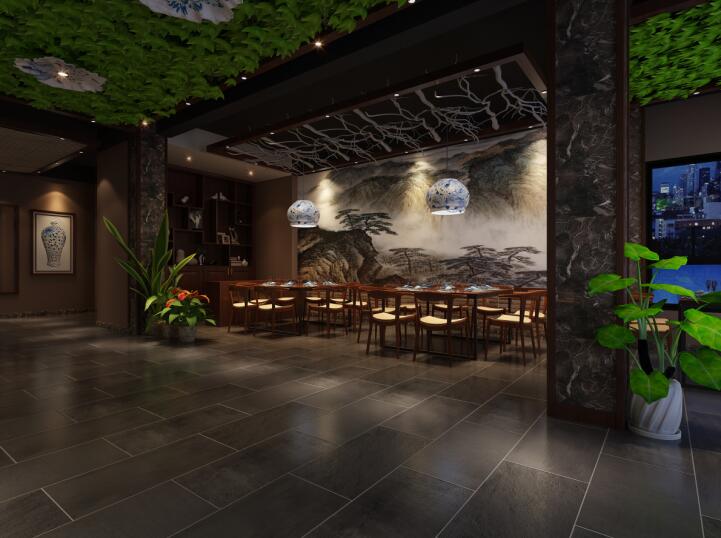 MS生态餐厅用餐区效果图