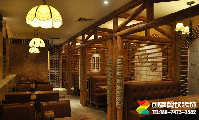 圣多斯巴西烤肉店过道设计