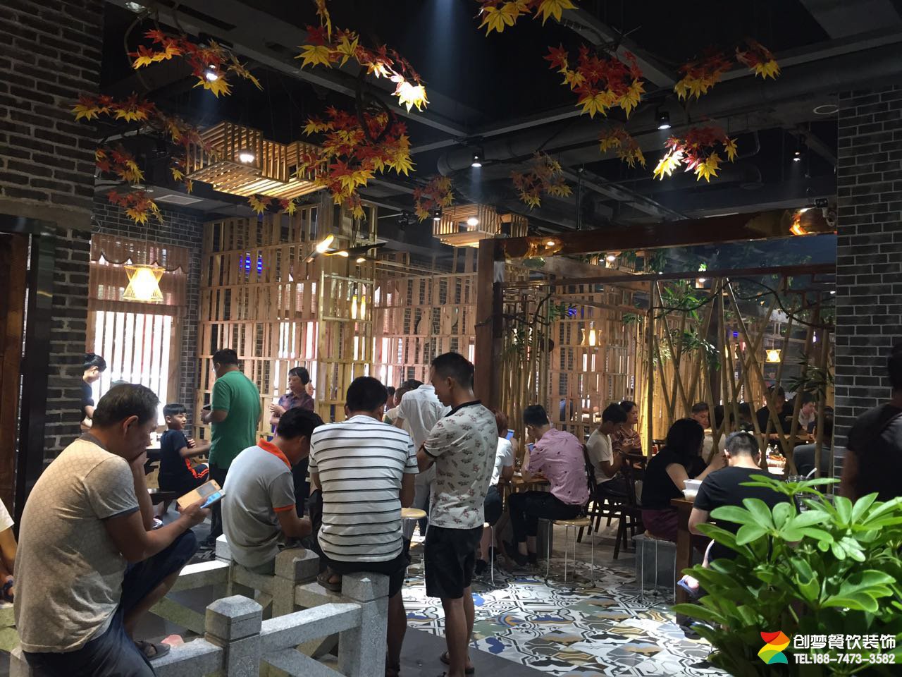 望城黄金台湘菜餐饮店设计含现场照片