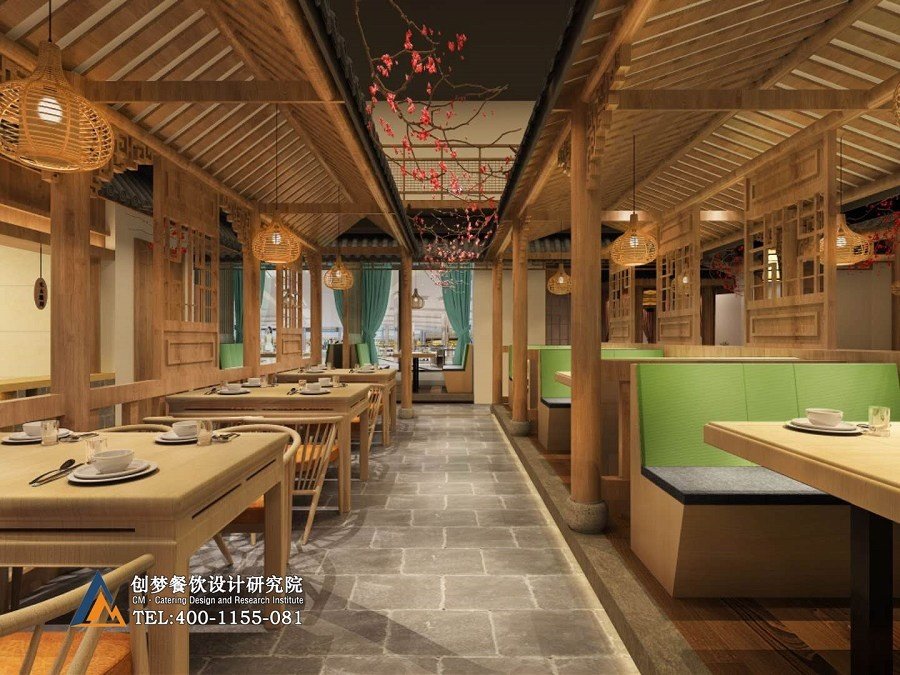 友约湘之味丨湘菜餐厅过道设计