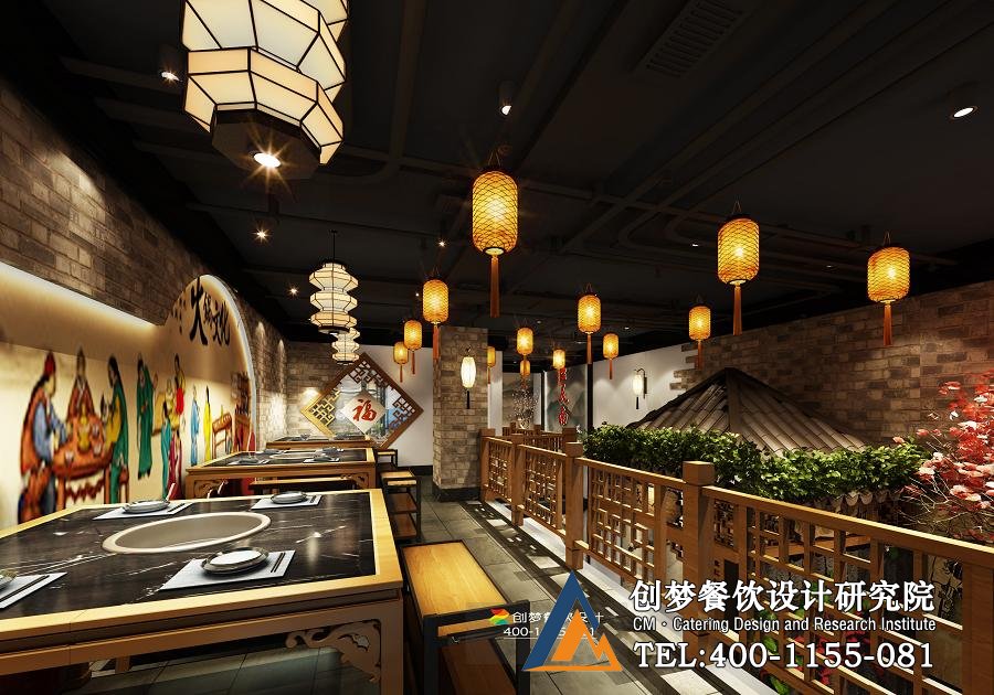 重庆南山火锅就餐区设计