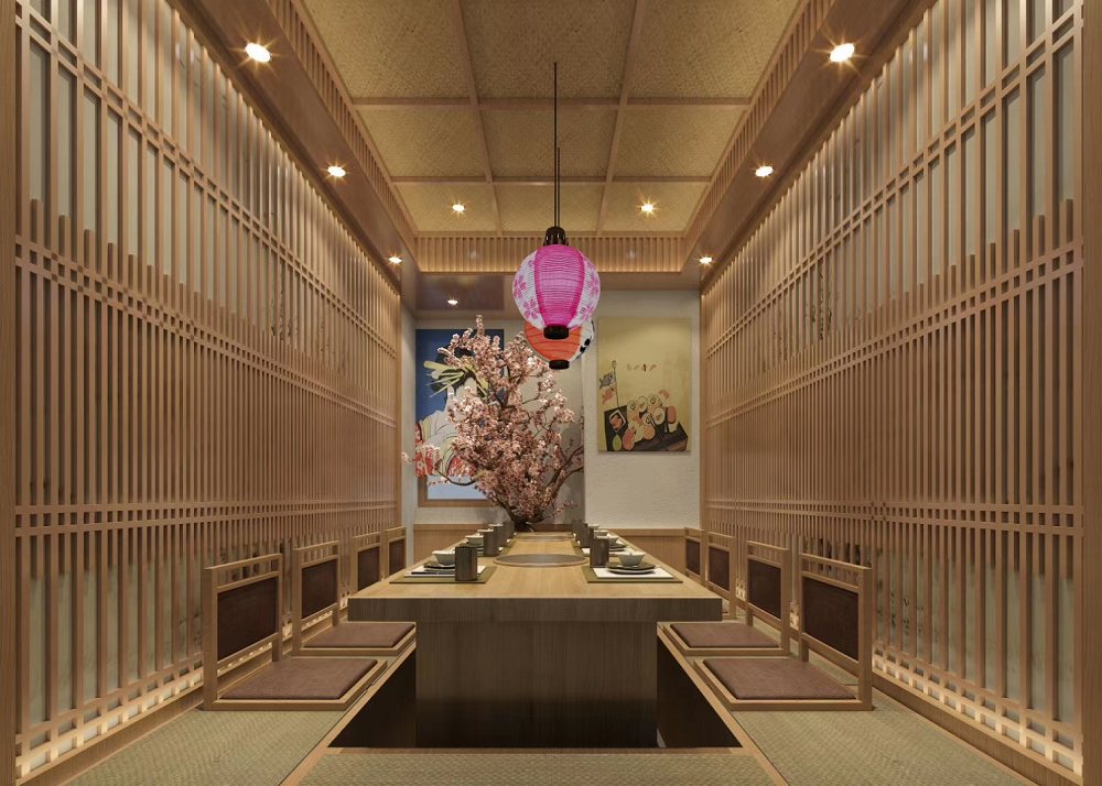 赤藤居日式料理包厢设计
